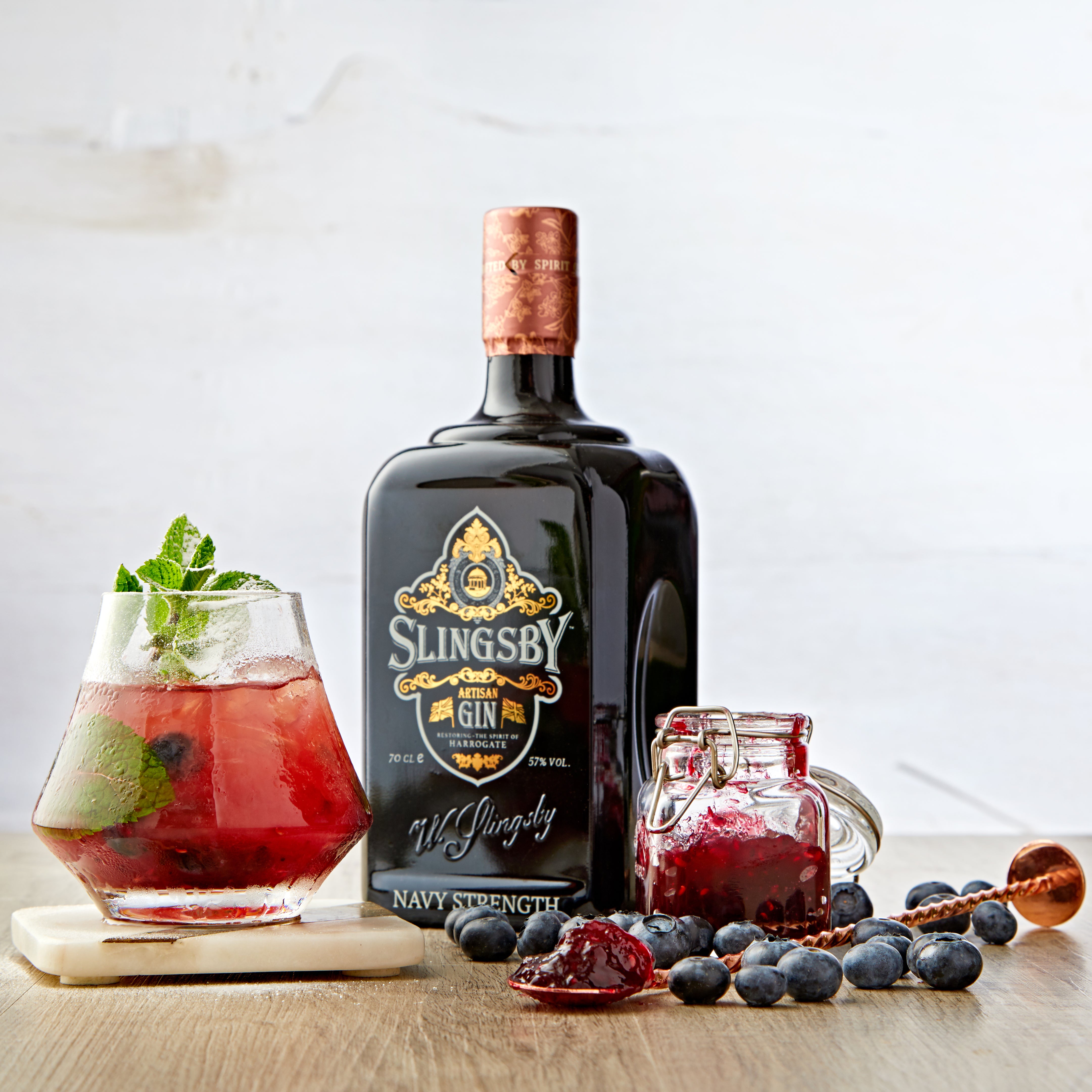 Slingsby Navy Strength Gin Essence Of Harrogate